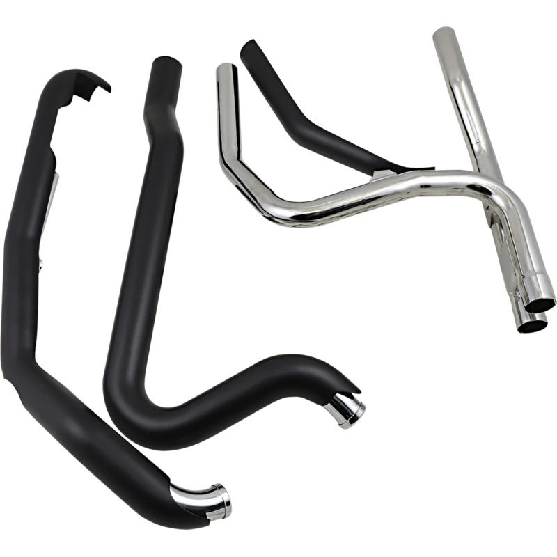 Cobra Powerport Dual Headpipes – Black 6254RB