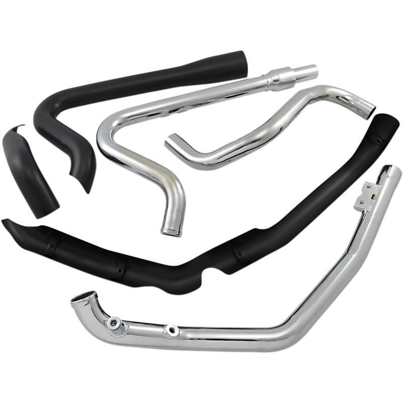 Cobra True Dual Headpipes – Black – Dresser 6257RB