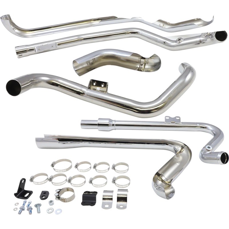 Cobra True Dual Headpipes – Chrome – Dresser 6257