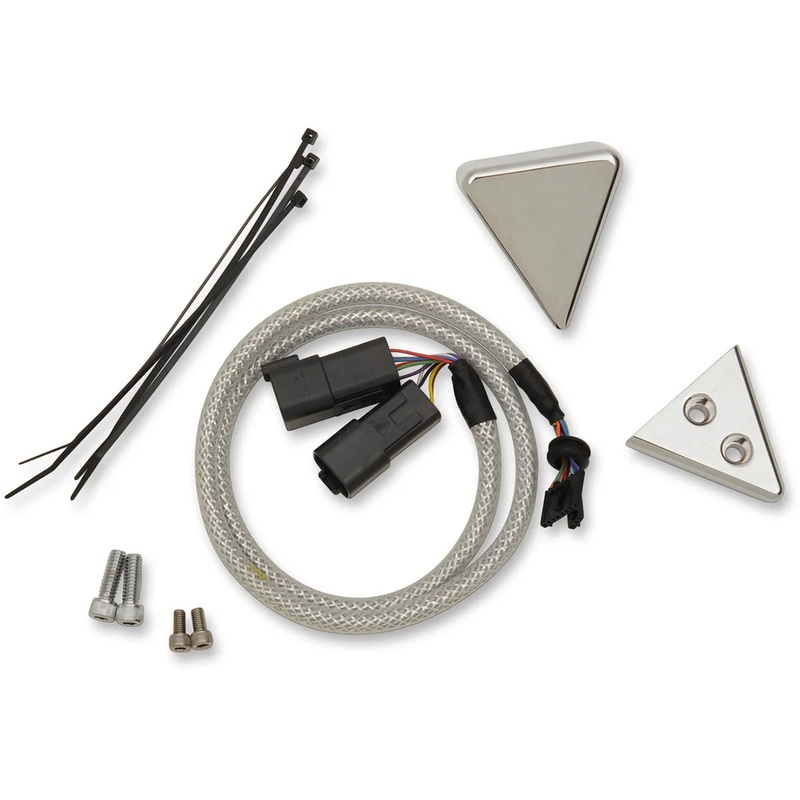 Dakota Digital Chrome Handlebar Clamp Mount for V-Bar – Includes Wiring Harness AI-251