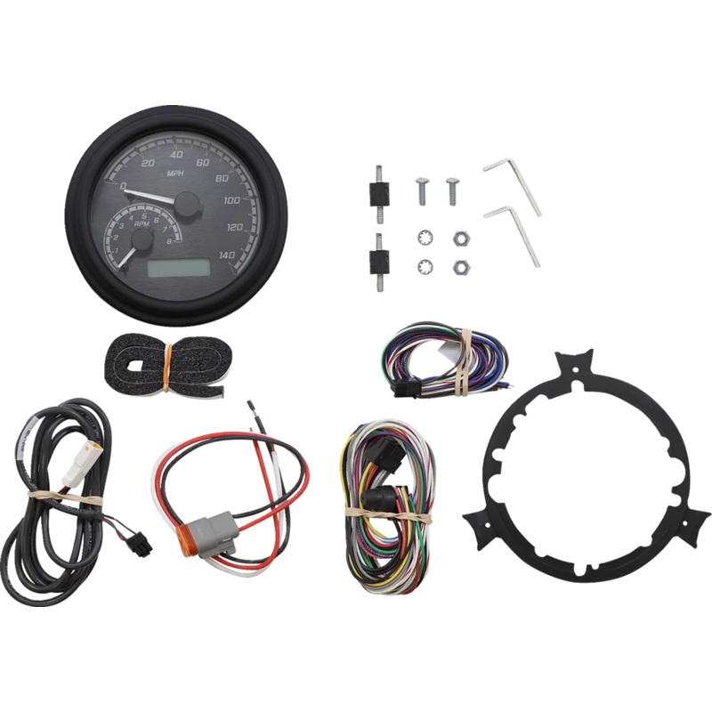 Dakota Digital MXV Series Analog Gauge System – Black/Gray/Black MVX-2002-KG-K