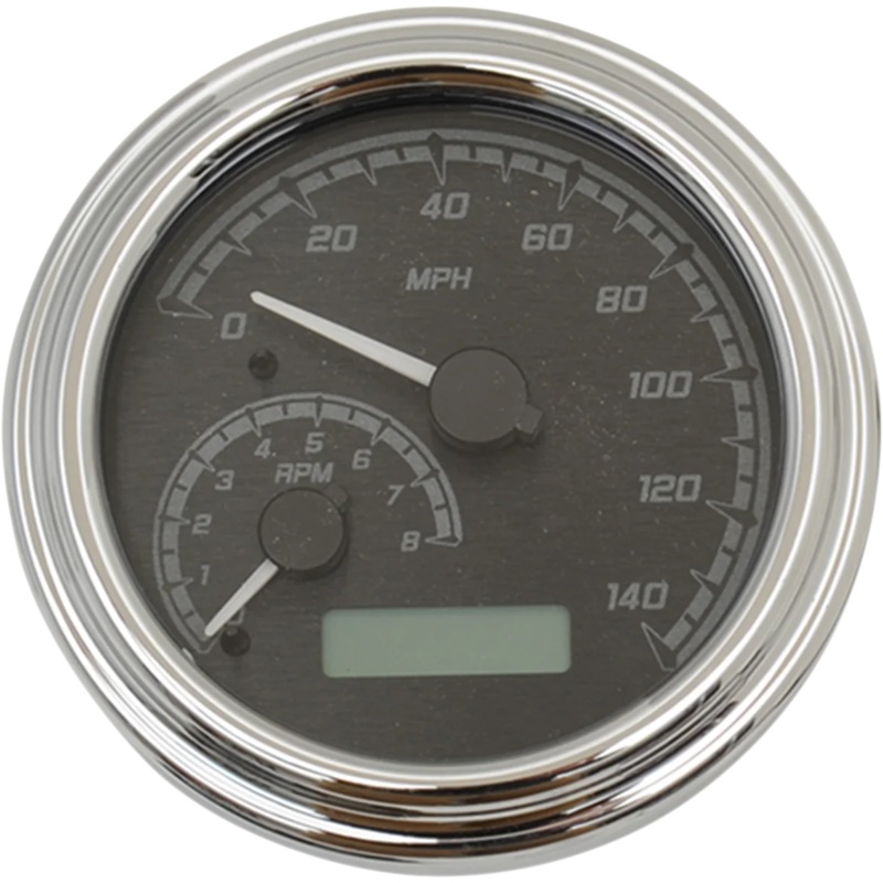 Dakota Digital MXV Series Fatbob Analog/Digital Gauge System – Black/Gray/Chrome MVX-2004-KG-C