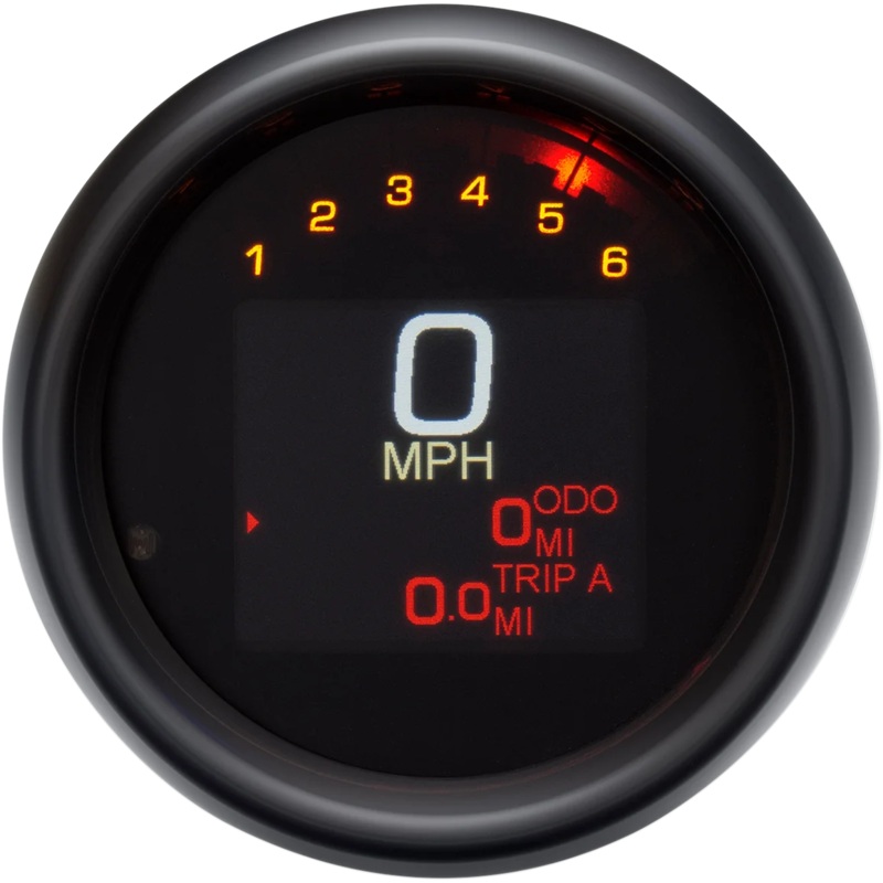 Dakota Digital Tank Speedometer – Black Bezel – 3-3/8″ MLX-3012-K