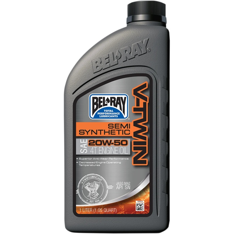 Bel-Ray V Twin Semi Synthetic Oil – 20W-50 -1L 96910-BT1