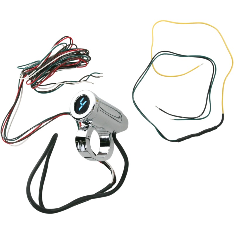 Dakota Digital 1.25″ Auto Programming Gear Indicator – Chrome – Blue Display PGR-1125