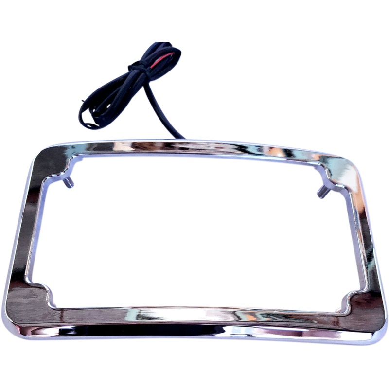 Cycle Visions Beveled License Plate Frame – Chrome CV4617