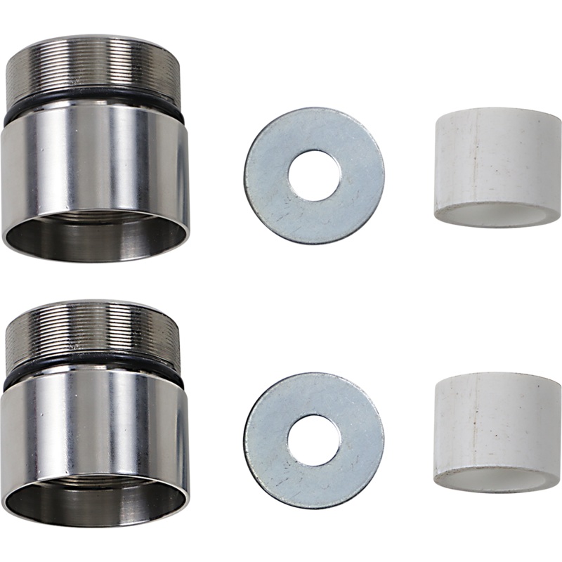 Cycle Visions Chrome Fork Tube Extensions – 49 mm Diameter – Extends +1″ CV7115