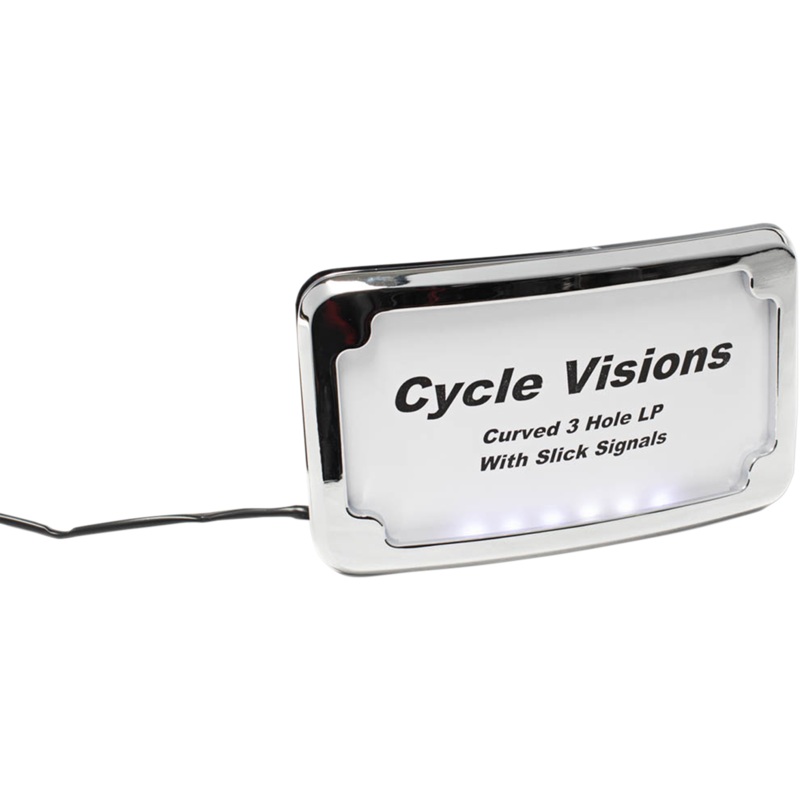 Cycle Visions License Plate Frame – Chrome CV4641