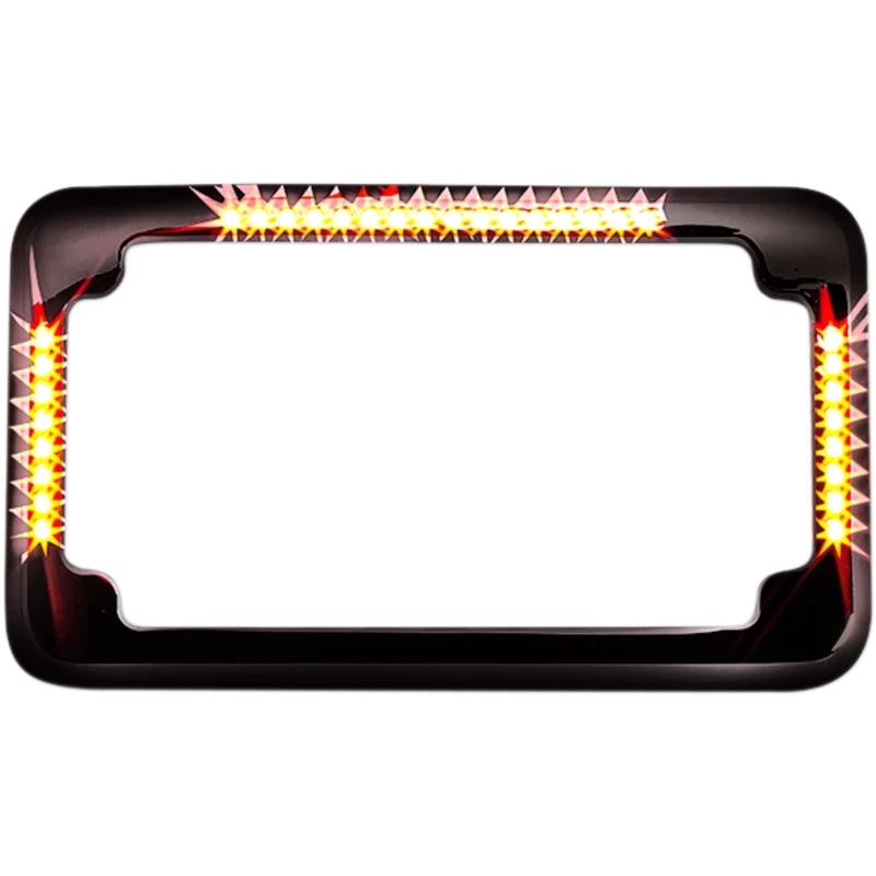 Cycle Visions License Plate Frame – Flat – Black CV-4620B