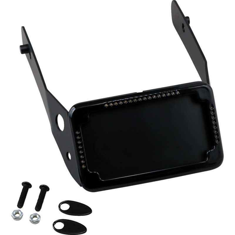 Cycle Visions LP Plate Frame & Mount with Signals – FXDWG – Black CV4651B