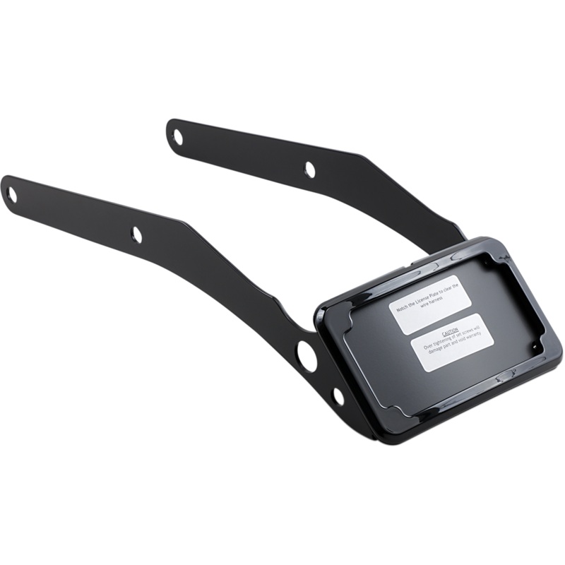 Cycle Visions LP Plate Frame & Mount with Tag Light – FLSL/FXBB – Black CV4663B