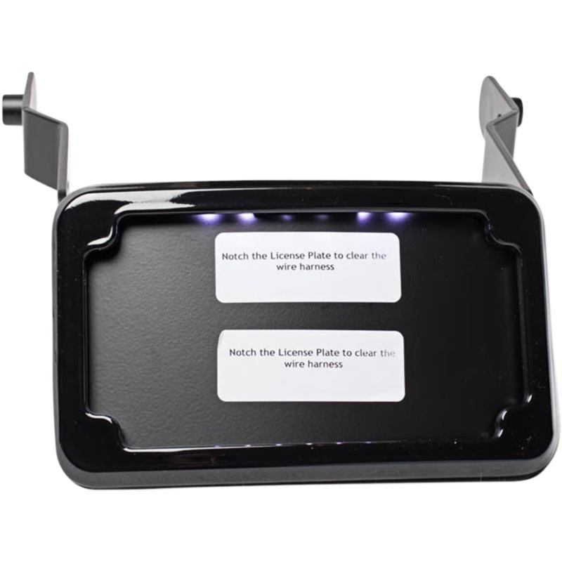 Cycle Visions LP Plate Frame & Mount with Tag Light – FXDB – Black CV4660B