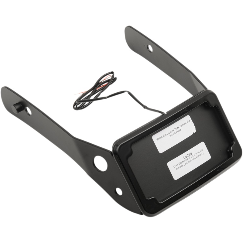 Cycle Visions LP Plate Frame & Mount with Tag Light – FXDWG – Black CV4661B