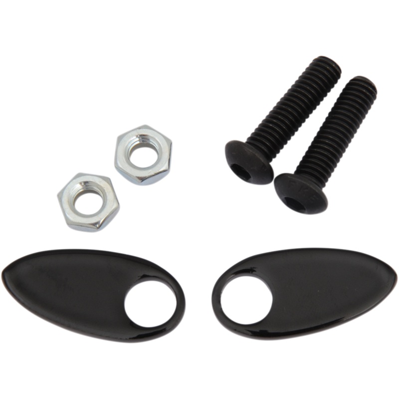 Cycle Visions Rear Turn Signal Cover Plate – Black CV-4813B