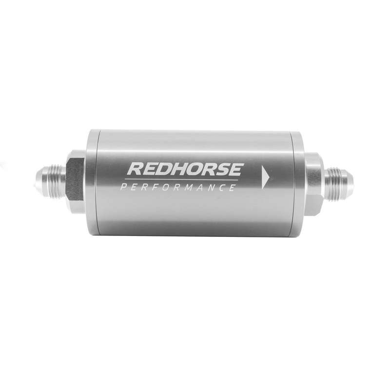 Redhorse Performance Race Fuel Filter In-Line 12AN Micron Clear 4651-12-5-10
