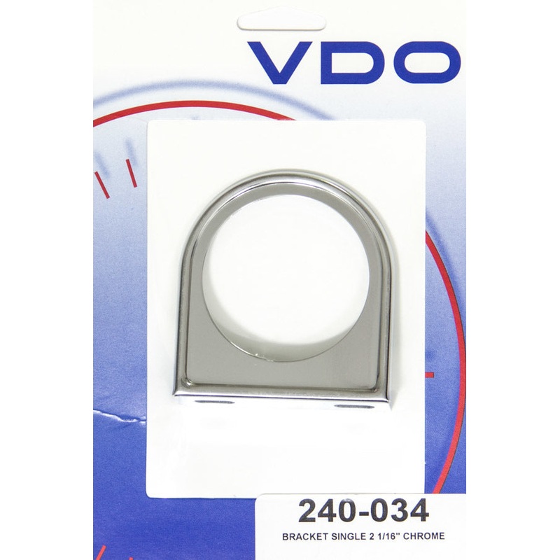 VDO Chrome One Hole 2-1/16in Mount Bracket 240-034