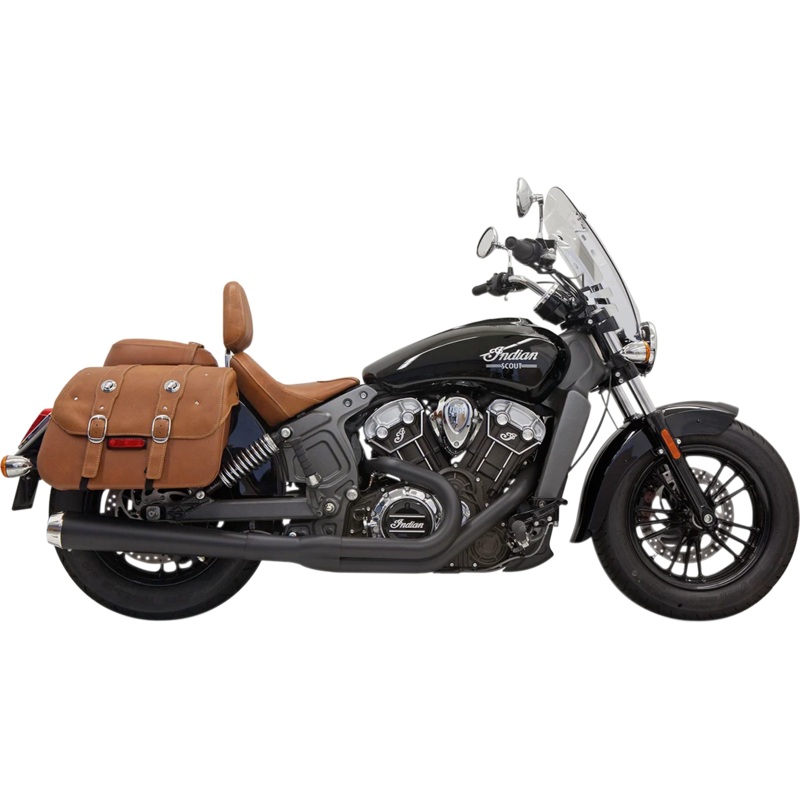 Bassani 2:1 Exhaust – Black – Long – Scout 8S11JB