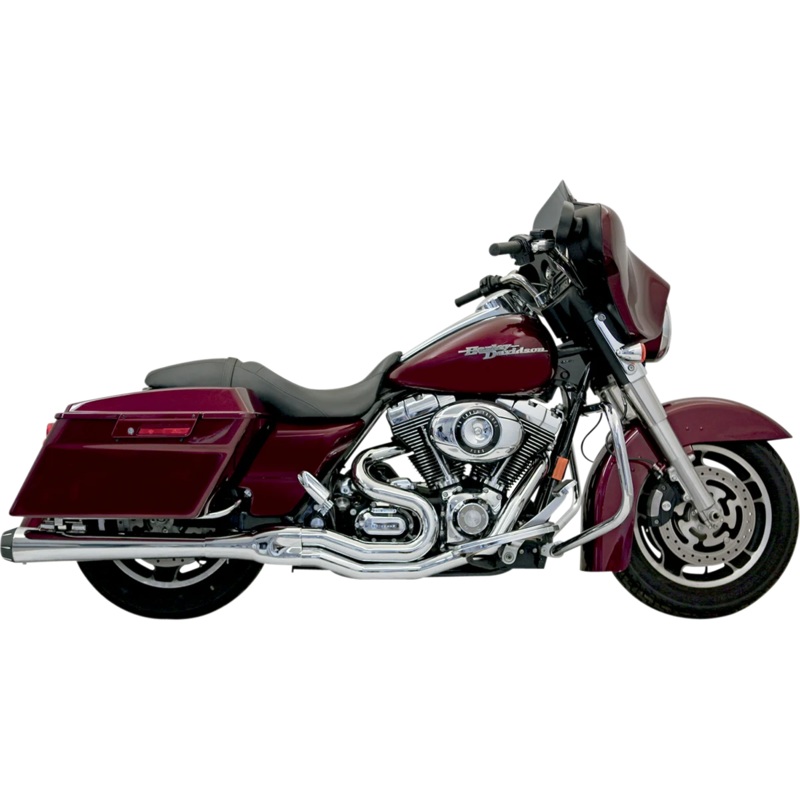Bassani B4 2:1 Exhaust – Chrome – Megaphone FLH-747
