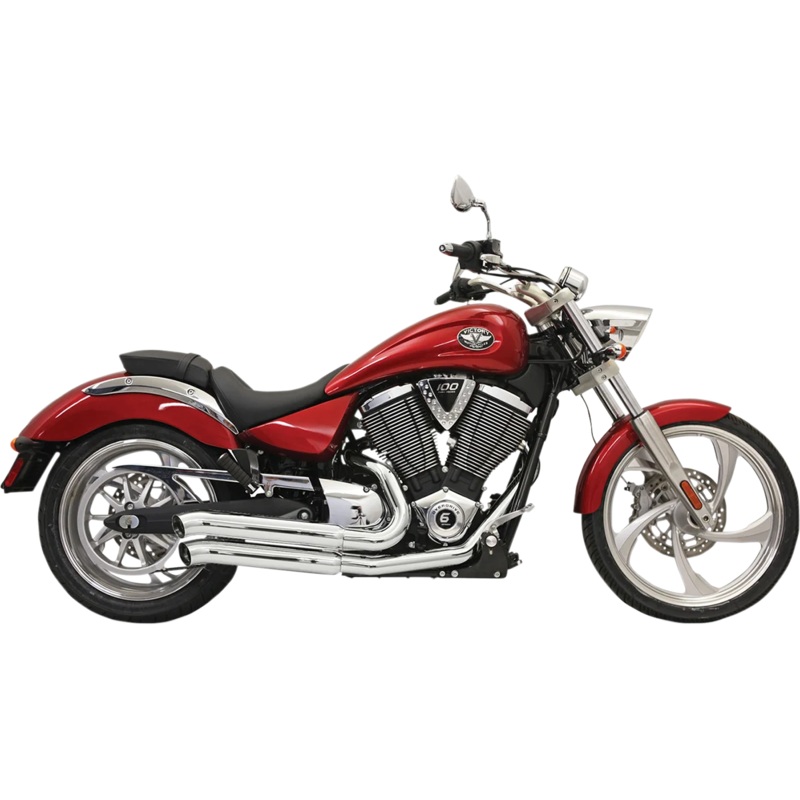 Bassani Pro-Street Exhaust – Chrome – Turnout 6V23D