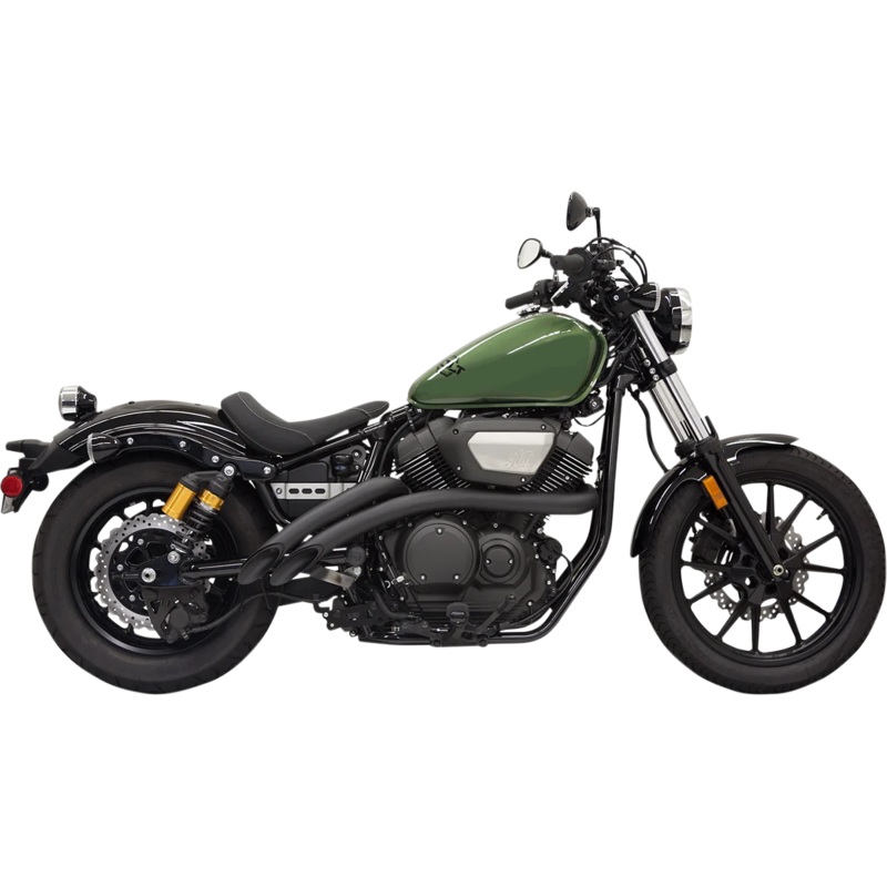 Bassani Sweeper Exhaust – Black – Bolt 3B1F2B