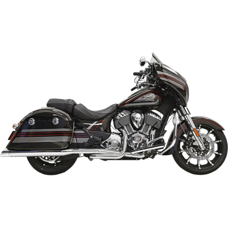 Bassani True Dual Exhaust – Chrome 8C16S
