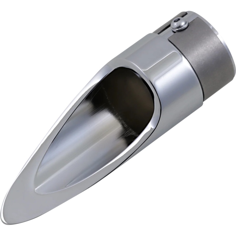 Baron Custom Accessories Family Jewel Exhaust Tip – Chrome – Scalloped BA-1100-01