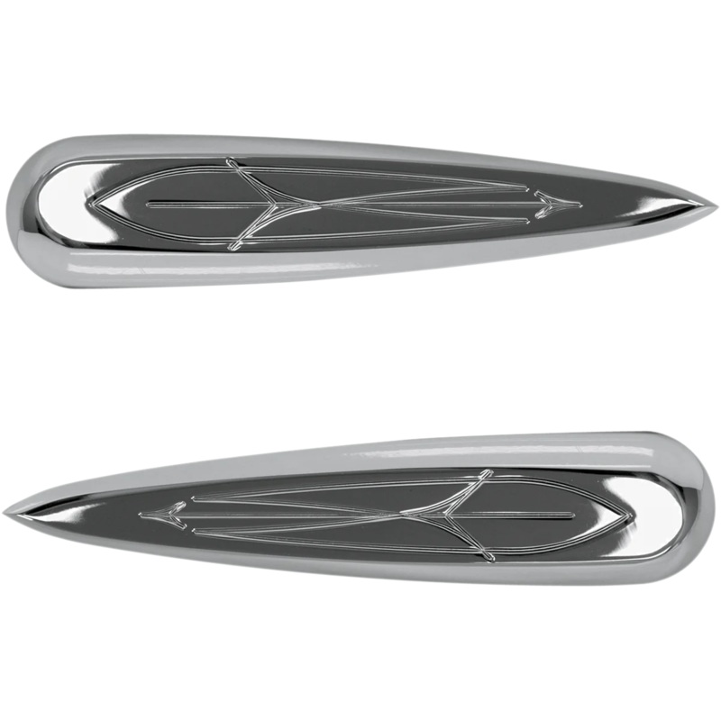 Baron Custom Accessories Cylinder Covers – Chrome – Comet Deco BA-7624-13