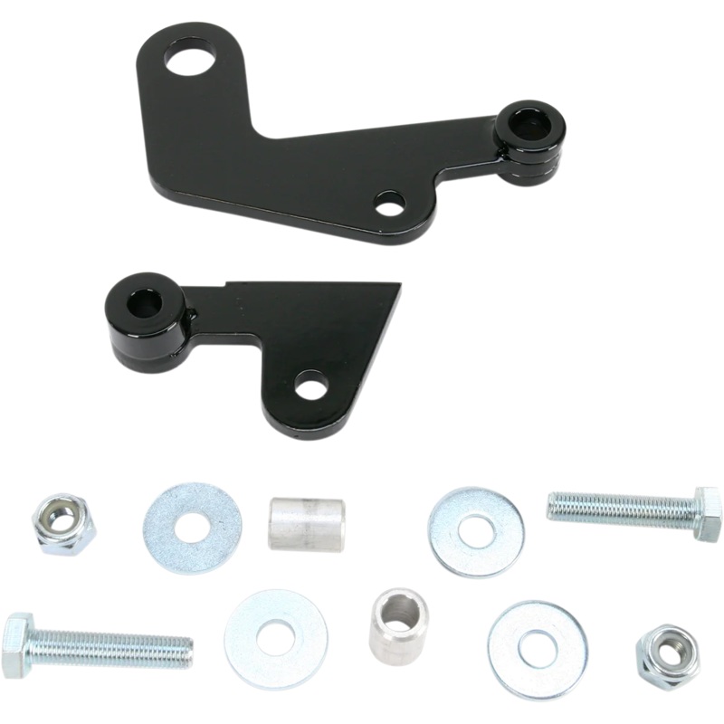 Baron Custom Accessories Rear Shock Drop Bracket Lowering Kit – Black – Lowers 1.50″ – ’07-’09 VT750C2 BA-7500-66