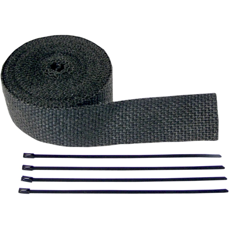 Cycle Performance Fiberglass Exhaust Wrap Kit – Black – 2″ x 25′ CPP/9042B