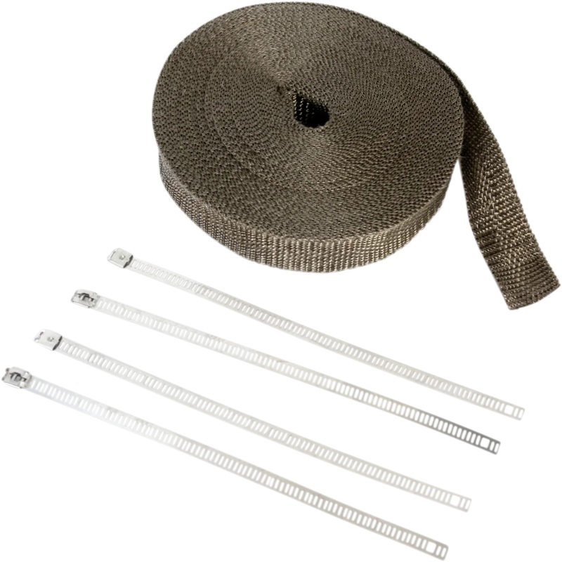 Cycle Performance Lava Rock Exhaust Wrap Kit – Metallic – 1″ x 50′ CPP/9052SL