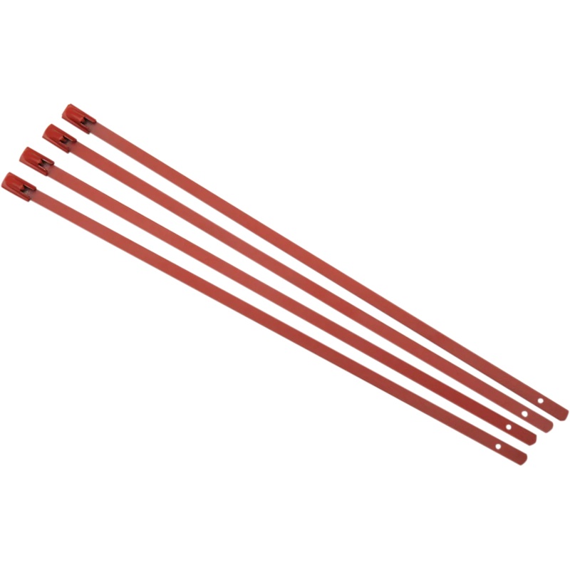 Cycle Performance Exhaust Wrap Clamps – Red – 4 Pack CPP/9074