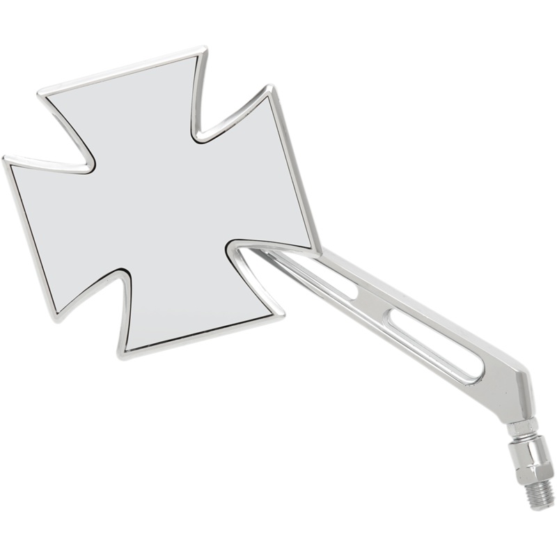 Emgo Mirror – Maltese – Side View – Cross – Chrome – Left – Universal 20-34864A