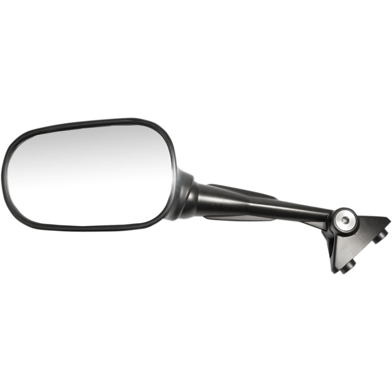 Emgo Mirror – Side View – Oval – Black – Left 20-24722