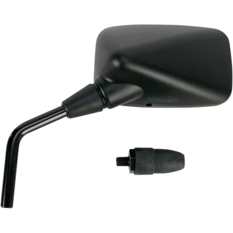 Emgo Mirror – Side View – Rectangle – Black – Left 20-43022