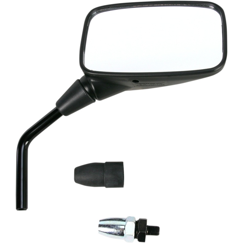 Emgo Mirror – Side View – Rectangle – Black – Right 20-43021