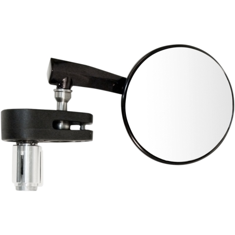Emgo Mirror – Side View – Round – Black – Right 20-34041