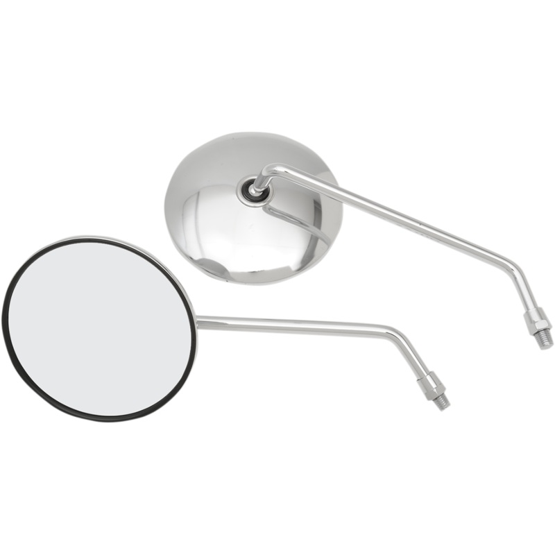 Emgo Mirrors – Classic – OE Replacement – Side View – Round – Chrome – Left/Right 20-37410