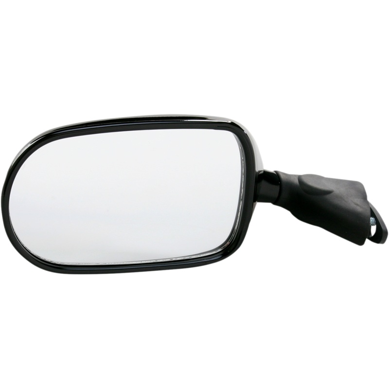 Emgo Mirror – Side View – Oval – Black – Left 20-55202