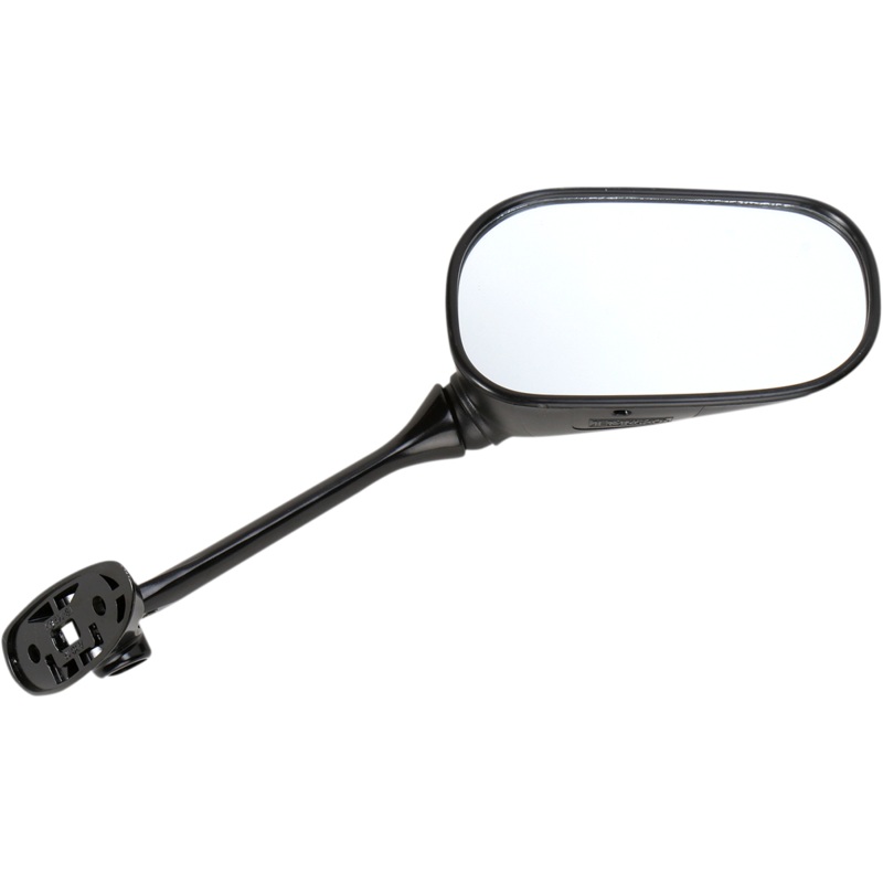 Emgo Mirror – Side View – Oval – Black – Right 20-97211