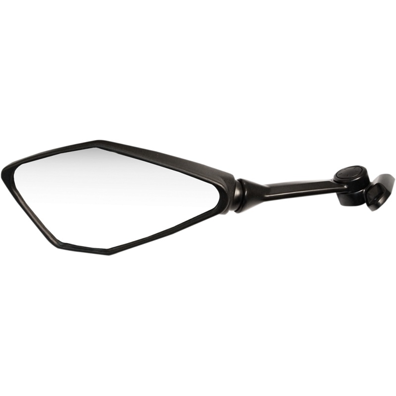 Emgo Mirror – Side View – Polygon – Black – Left 20-49252