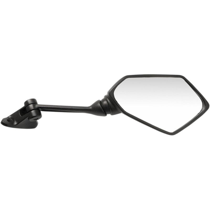 Emgo Mirror – Side View – Polygon – Black – Right 20-43101