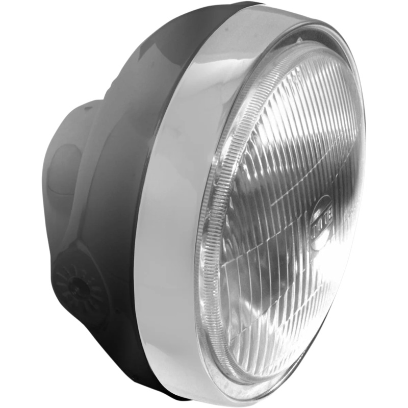 Emgo 6 1/4″ Headlight Assembly – Black 66-64313D