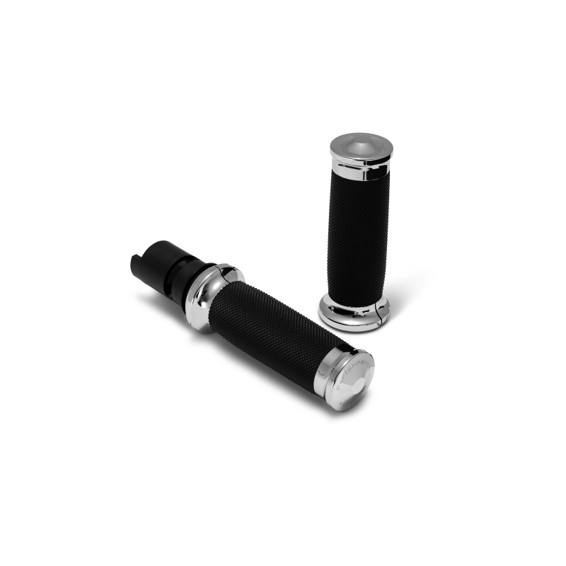 Performance Machine 24-25 Touring, 2025 Softail TBW Contour Handle Grip Set – Chrome