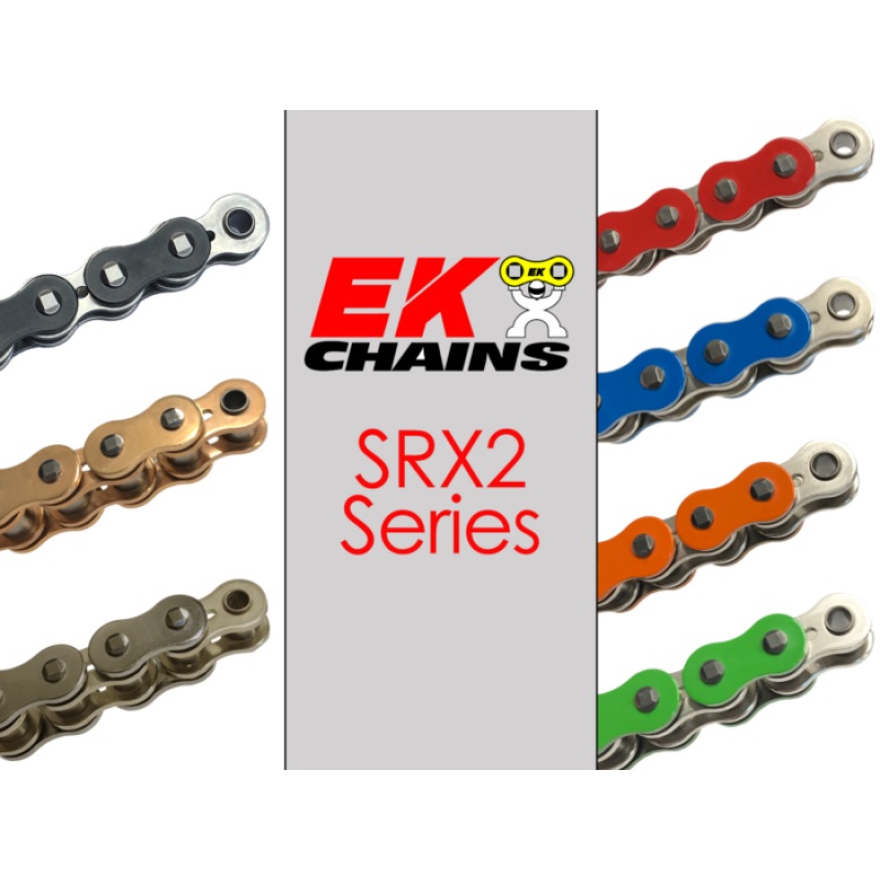 Vortex Racing EK 520 SRX2 Clip Master Semi Press 114 Links- Natural