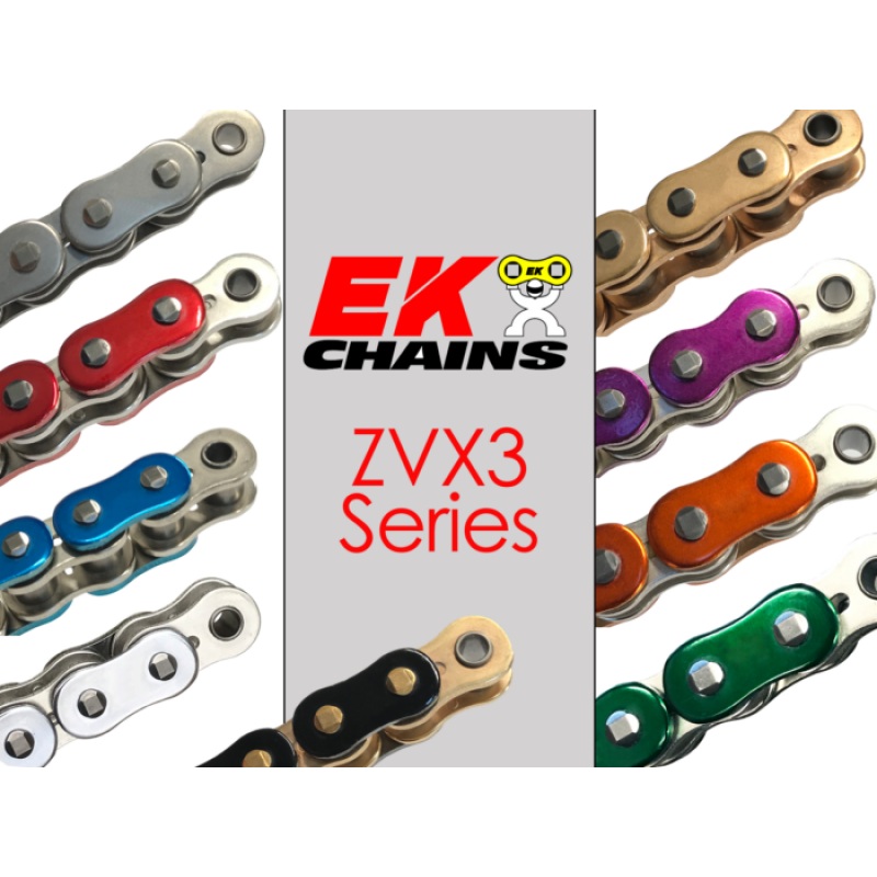 Vortex Racing EK 530 ZVX3 Rivet Master 150 Links- Chrome