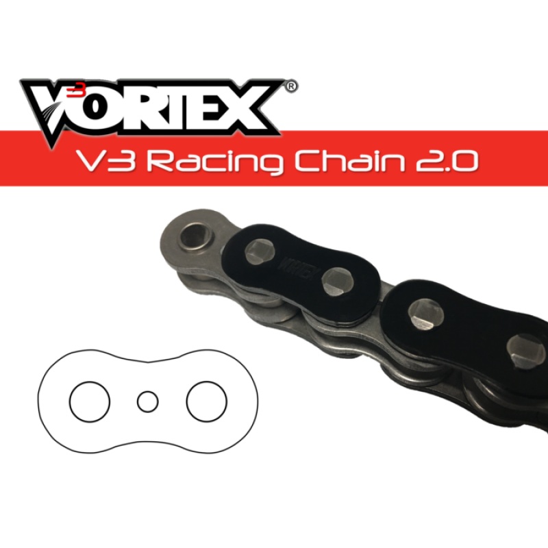 Vortex Racing V3 2.0 Chain 530SX3-120- Black