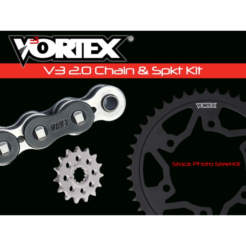 Vortex Racing V3 2.0 Chain and Sprocket Kit 3270-16,526AS-47,520RX3-116- Black