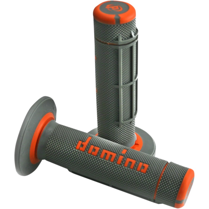 Domino Grips – Dually – Half Waffle – Gray/Orange A02041C4552A7-1
