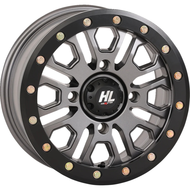 High Lifter Products Wheel – HL23 Beadlock – Front/Rear – Gun Metal Gray – 14×7 – 4/156 – 5+2 (+38 mm) 14HL23-1556