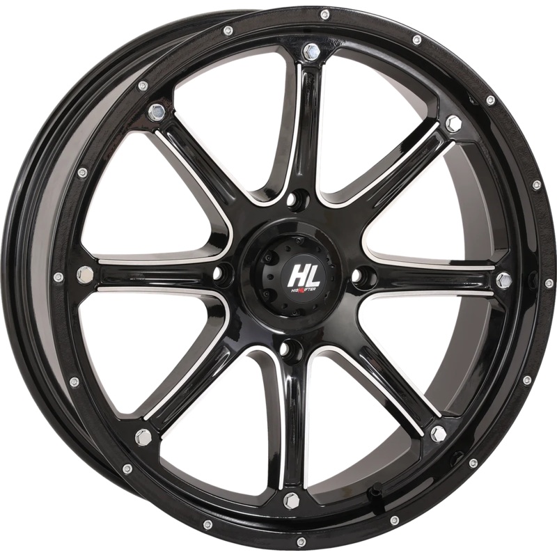 High Lifter Products Wheel – HL4 – Front/Rear – Gloss Black w/Machined – 20×6.5 – 4/137 – 4+2.5 (+10 mm) 20HL04-1137